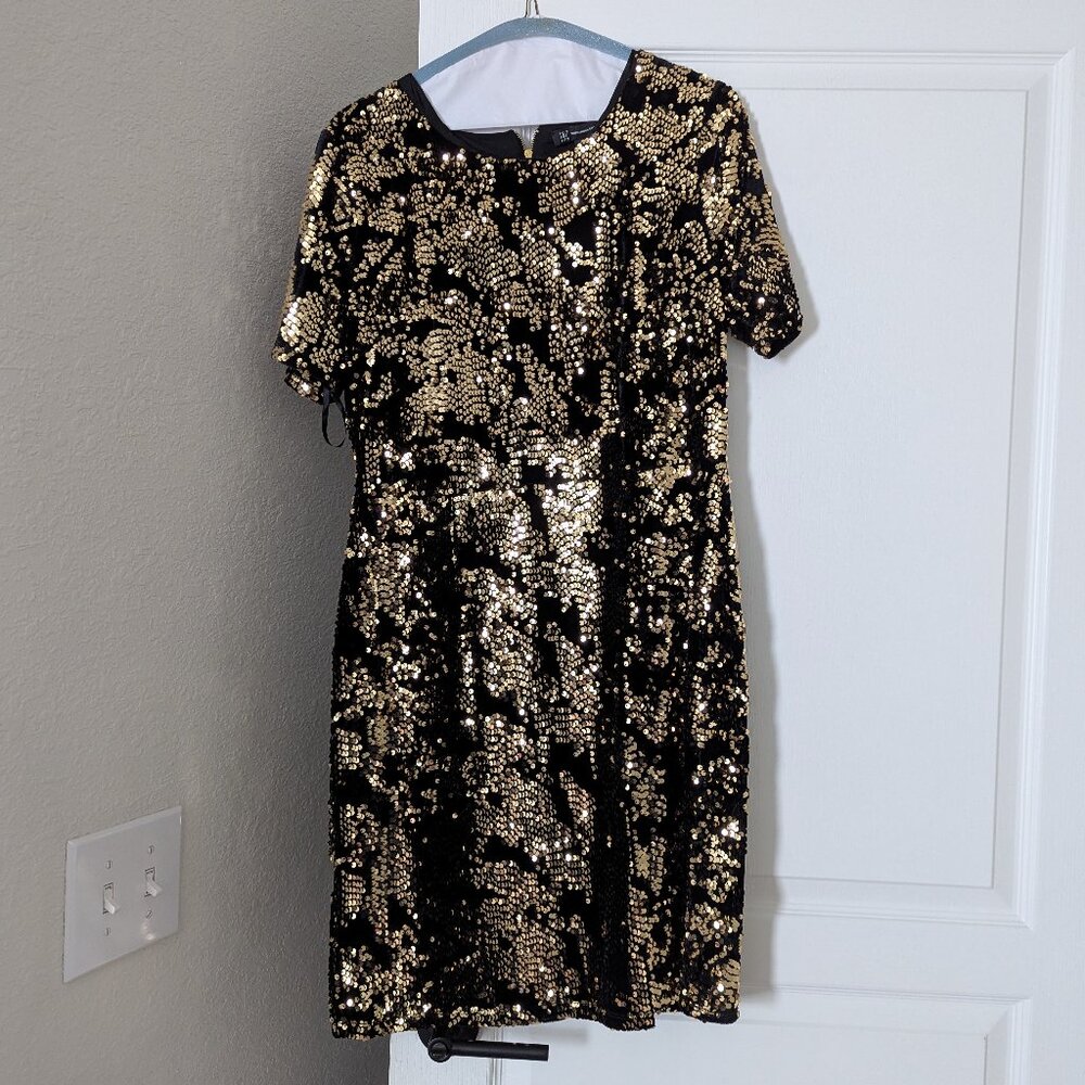 INC Velvet and Sequin Dress - created for Macy's